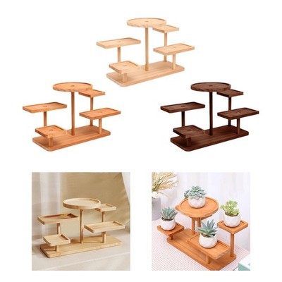 Display Riser Small Potted Plant Stand Desktop Practical Cabinet Organizer