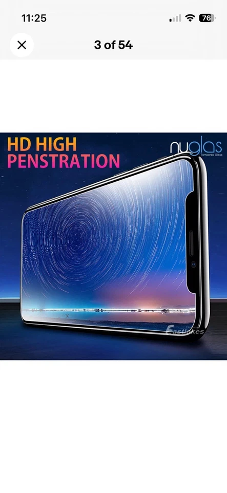 4x Tempered Glass Full Coverage Screen Protectors For iPhone 13 Mini - Image 2 of 4