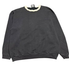 Vintage 90s Harley Davidson Heavyweight Blank Black Crewneck Sweatshirt Medium