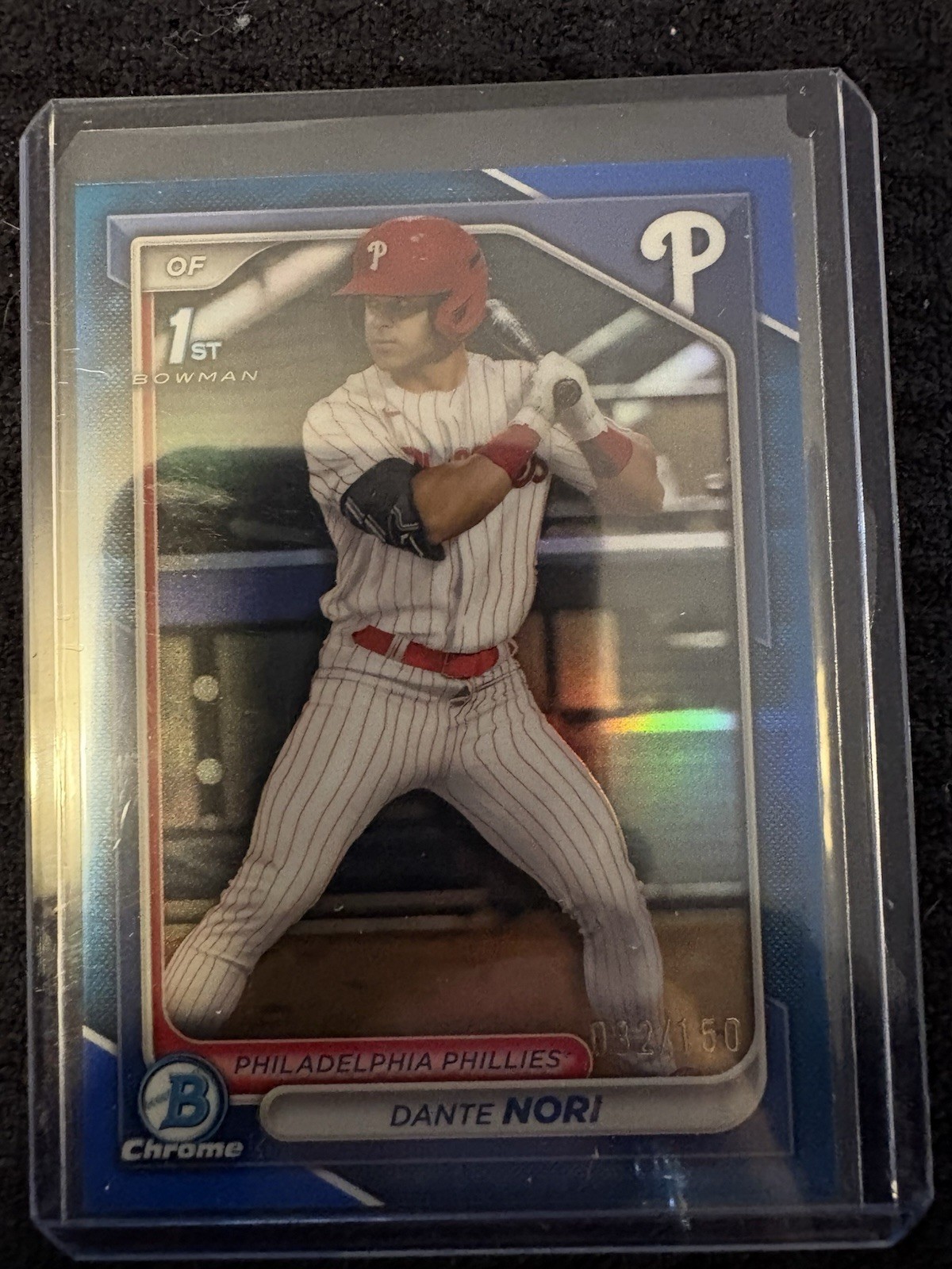 2024 Bowman Draft Chrome Dante Nori #BDC-16 Blue Refractor 82/150 (RC)