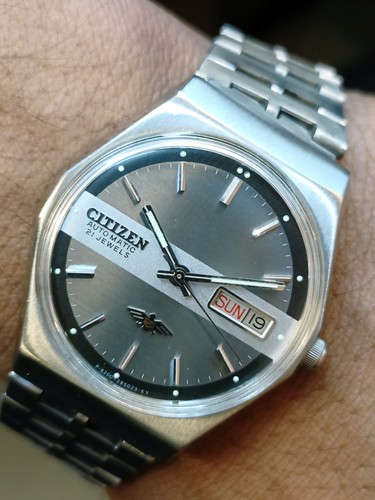 CITIZEN 21 JEWELS AUTOMATIK GRAUES ZIFFERBLATT 4-281004 JAPAN HERREN VOLL FUNKTIONSFÄHIG - Bild 12 von 24