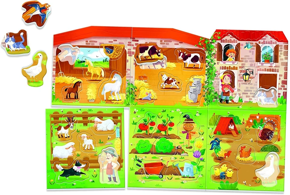 ,CLEMENTONI, Puzzle de madera de 30 piezas La Granja, , CLE52608 - Imagen 2 de 2