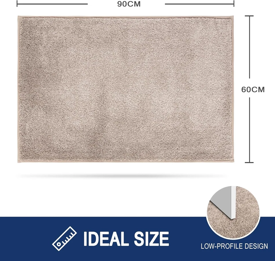 Zerbino Trappola Sporco, Tappetino Antiscivolo Lavabile in Lavatrice, Zerbino D' - Immagine 2 di 4