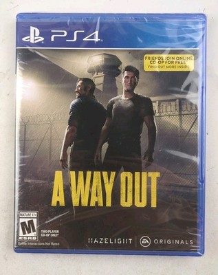 A Way Out PlayStation 4 PS4 BRAND NEW FACTORY SEALED RARE Y-Fold Hazelight 