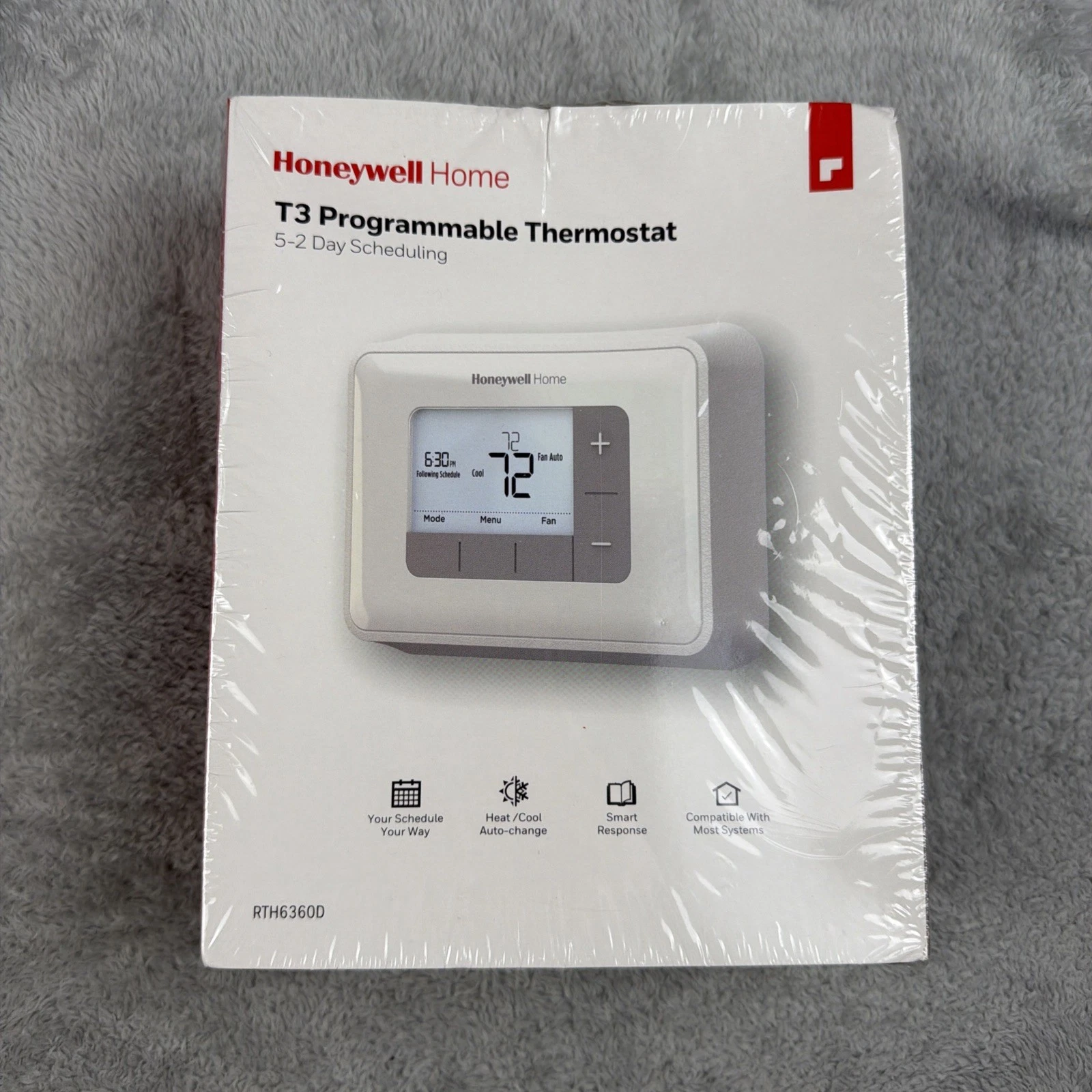 Honeywell Programmable Thermostat 5-2 Day Scheduling Home T3 - NEW/SEALED
