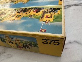 VINTAGE LEGO YELLOW CASTLE 375 PARTS UNOPENED MIB RETIRED SET BOXED 1978 TVE