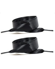 2 Pairs 47" Flat Satin Ribbon Shoelaces Silk Shoestring Wide Shoe Laces for S...