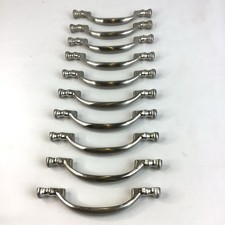 Brushed Nickel Cabinet/Drawer Pulls Vintage Unbranded Lot Of 10 Without Screws