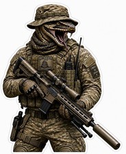 Tactical Military Rattle Snake Operator Recon Sticker AR Decal  Army Infantry