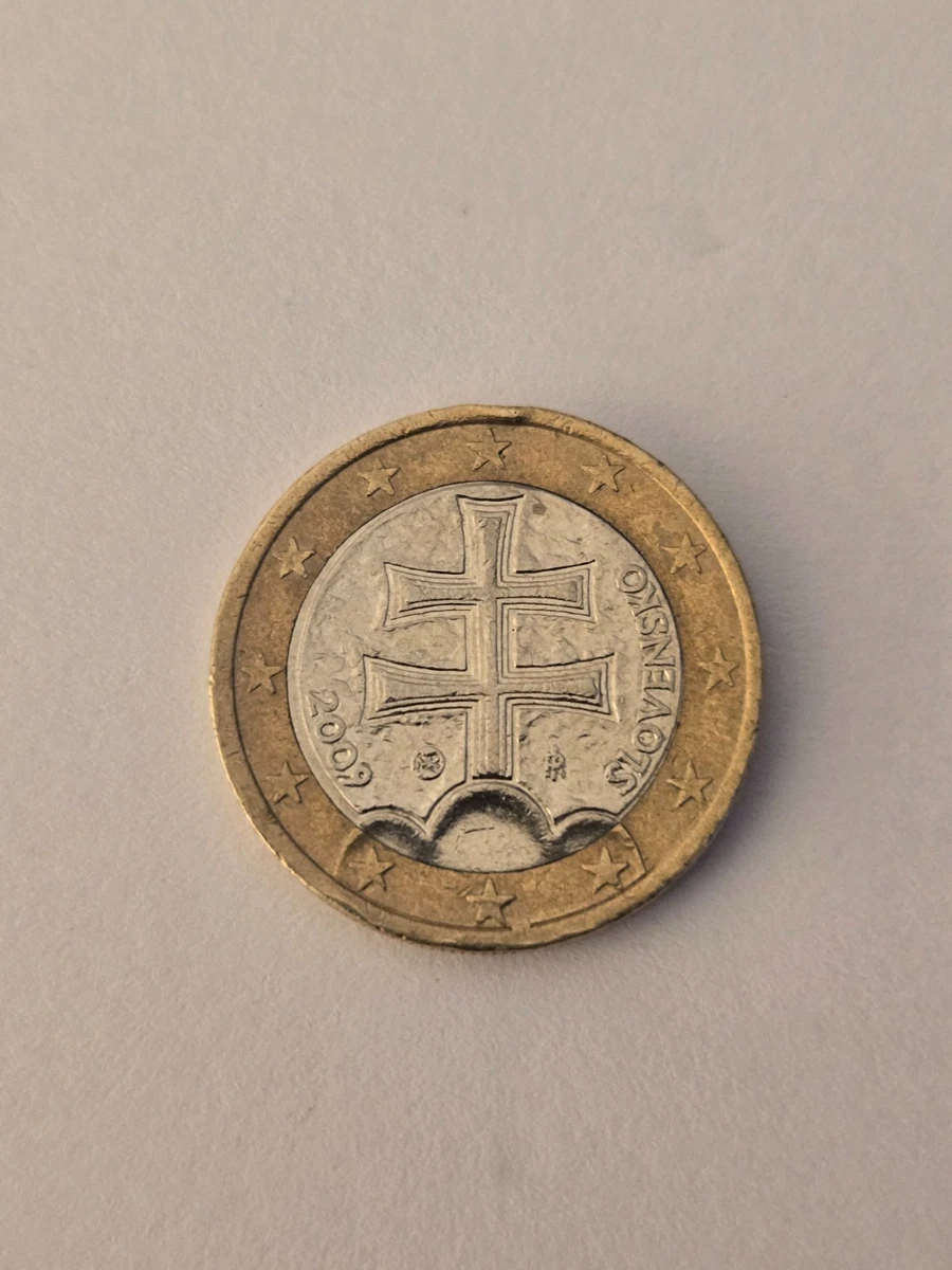 VENDS PIECE DE 1 EURO CROIX DE LORRAINE( très Rare ) 2009. SLOVENSKO EUR 50,00 - FR