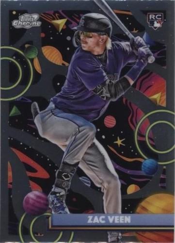 2025 Topps Chrome Zac Veen RC Orange Raywave Refractor 25/25 RARE