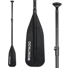Canoe Paddles Aluminum Paddle with PP Blades, Floating Adjustable Canoe Paddl...