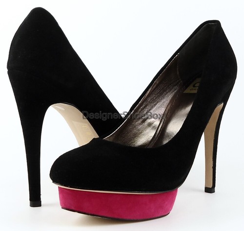 Escarpins Dolce Vita En Daim Noir - Talons Hauts, Clous Dorés, Taille 8.5 US - Neufs Sans Boîte D'origine