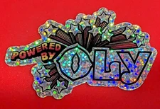 Olympia Oly Beer Powered By Vintage Brewery Sticker Retro Beer Glitter Sparkle