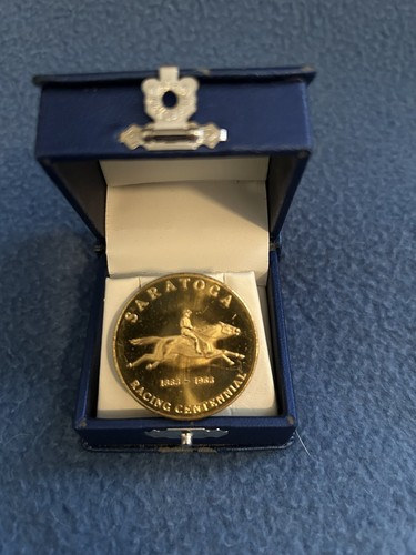 Saratoga Racing Centennial 1863 - 1963 Commemorative Coin - Very Good Condition