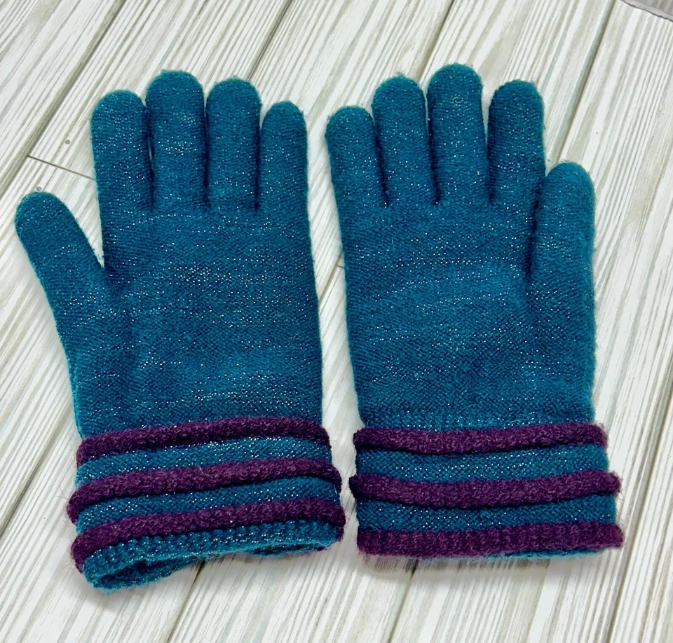 Кольцо со стразами металлик двойной слой плюшевая подкладка шениль перчатки мягкий бирюзовый - Изображение 2 из 4