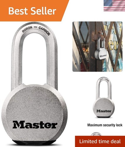 Magnum Solid Steel Padlock with Extended Shackle - Ultimate Security Solution - 第 1/8 張圖片