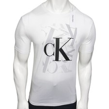 NWT CALVIN KLEIN MSRP 54.99 MEN'S WHITE CREW NECK SHORT SLEEVE T-SHIRT SIZE S