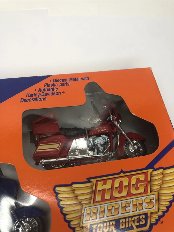 Caixa de fósforos Harley Davidson 1992 motor fundido Hog Riders bicicletas de turismo nova na caixa - Imagem 3 de 4