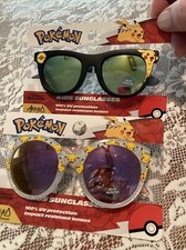 Pokemon Pikachu One Boys And One Girls  Sunglasses Ages 3 New With Tag