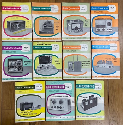The Radio Constructor Magazine 1966 - 11 Ausgaben - gebraucht