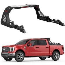 Adjustable Truck Bed Chase Rack Roll Bar For F-150 Silverado Tacoma Ram Tundra