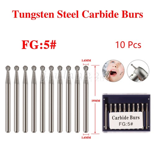 Dental (Surgical) Round Tungsten Carbide Bur FG Burs For High Speed Handpiece - Picture 34 of 47