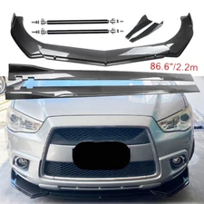 Carbon Fiber Front Bumper Lip Spoiler Side Skirt Body Kits For Mitsubishi ASX
