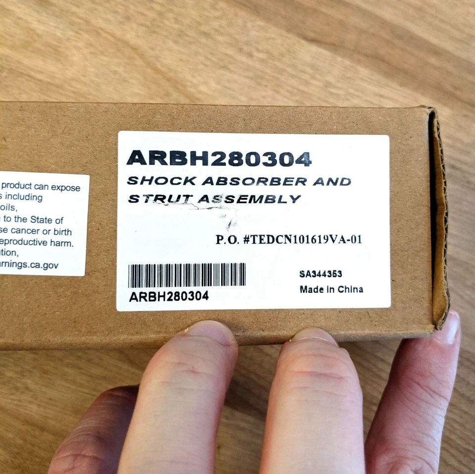 ARBH280304 Shock Absorber & Strut Assembly 99-04 Honda Pilot MDX Odyssey - Image 2 of 2