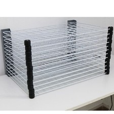 12-Layer Table Fixed and Spread Type Drying Rack Screen Printing Stacking Rack