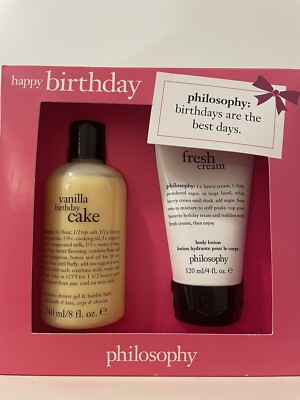 Philosophy Gift Set Vanilla Birthday Cake And Fresh Cream Brand