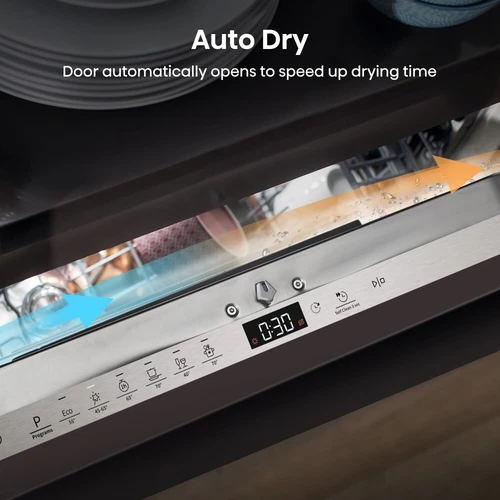 Hisense HV643D90UK Fully Integrated Dishwasher - Stainless Steel - 16 Place S... - Picture 8 of 12