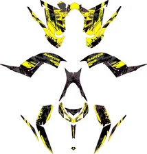 Fits Yamaha Raptor 700R Graphics Kit 2013 TO 2024 decal KIT stickers