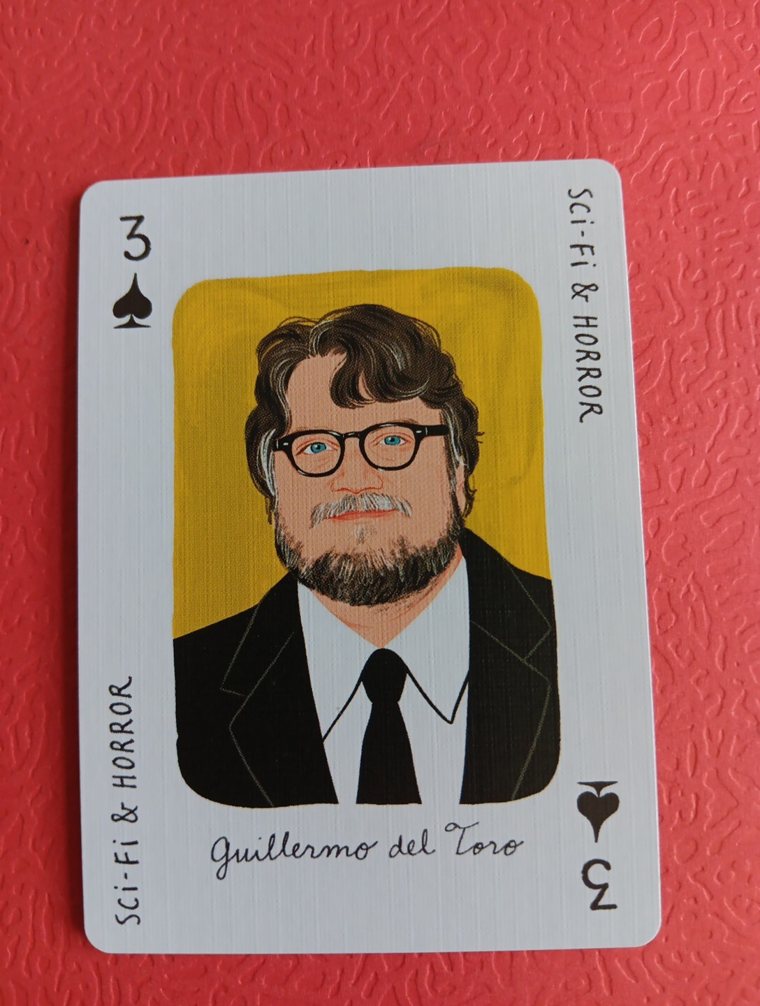 Guillermo Del Toro Card Movie Genius Playing Card Three Of Spades Sci Fi Horror