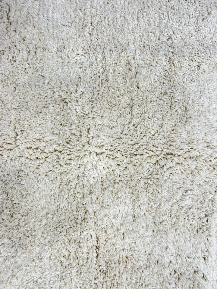 Beni ourain rug, Moroccan rug, Berber carpet, Cream Wool rug, Handmade rug, Whit - Image 3 of 4