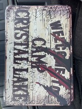 Welcome to Camp Crystal Lake - Friday the 13th Metal Sign 8x12 JASON VORHEES F13 Welcome to Camp Crystal Lake - Friday the 13th Metal Sign 8x12 JASON VORHEES F13