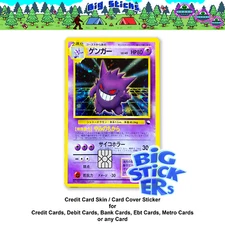 Gengarr Masaki Ghost Credit Card Skin SMART Sticker Pokémon Card Decal