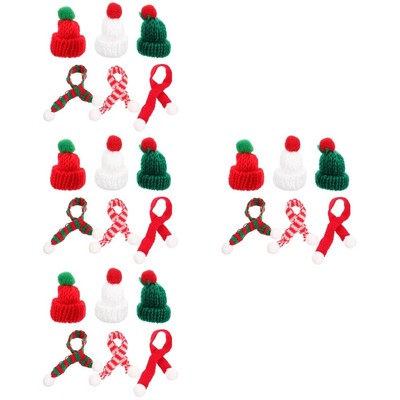  4 PCS Mini-Wollmütze Gestrickt Handyhülle Männer Und Frauen