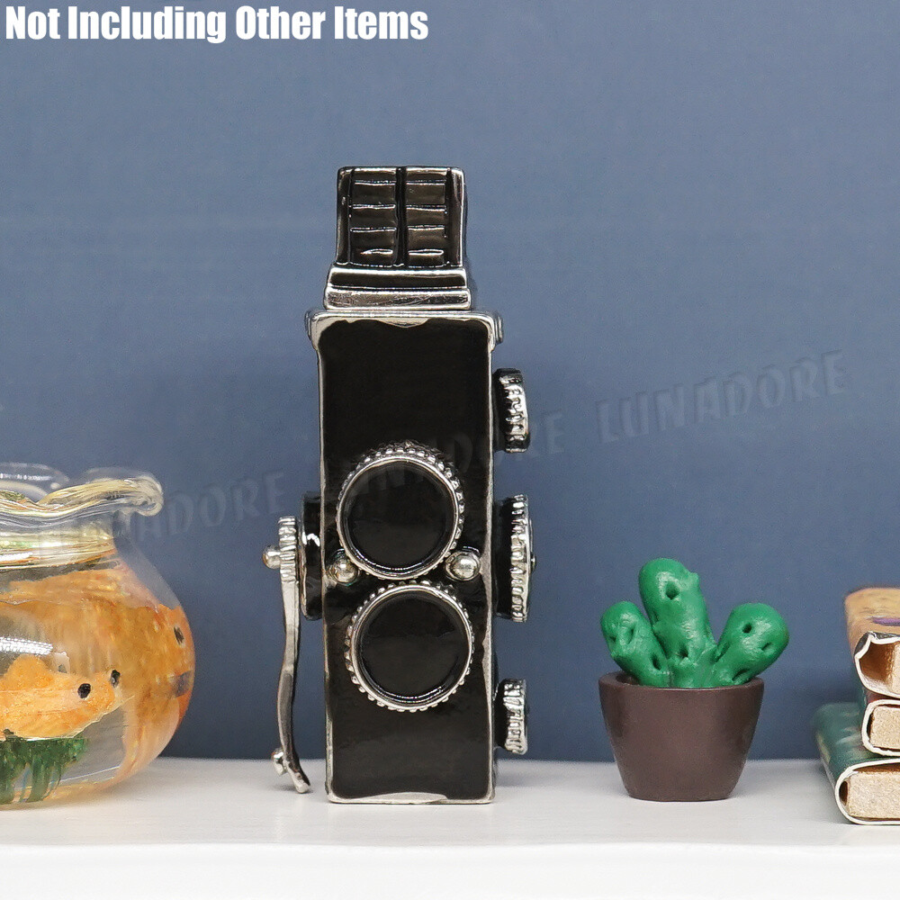 112 Miniature Vintage Twin Lens Reflex Camera Film Photo Dollhouse
