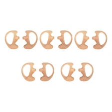 5 Pair XS Left & Right Earbud Earmold for Earpiece Acoustic Tube Radio Orange