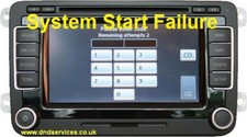 VW Volkswagen RNS510 System Start Boot Up Splash Screen Boot Up Repair Service