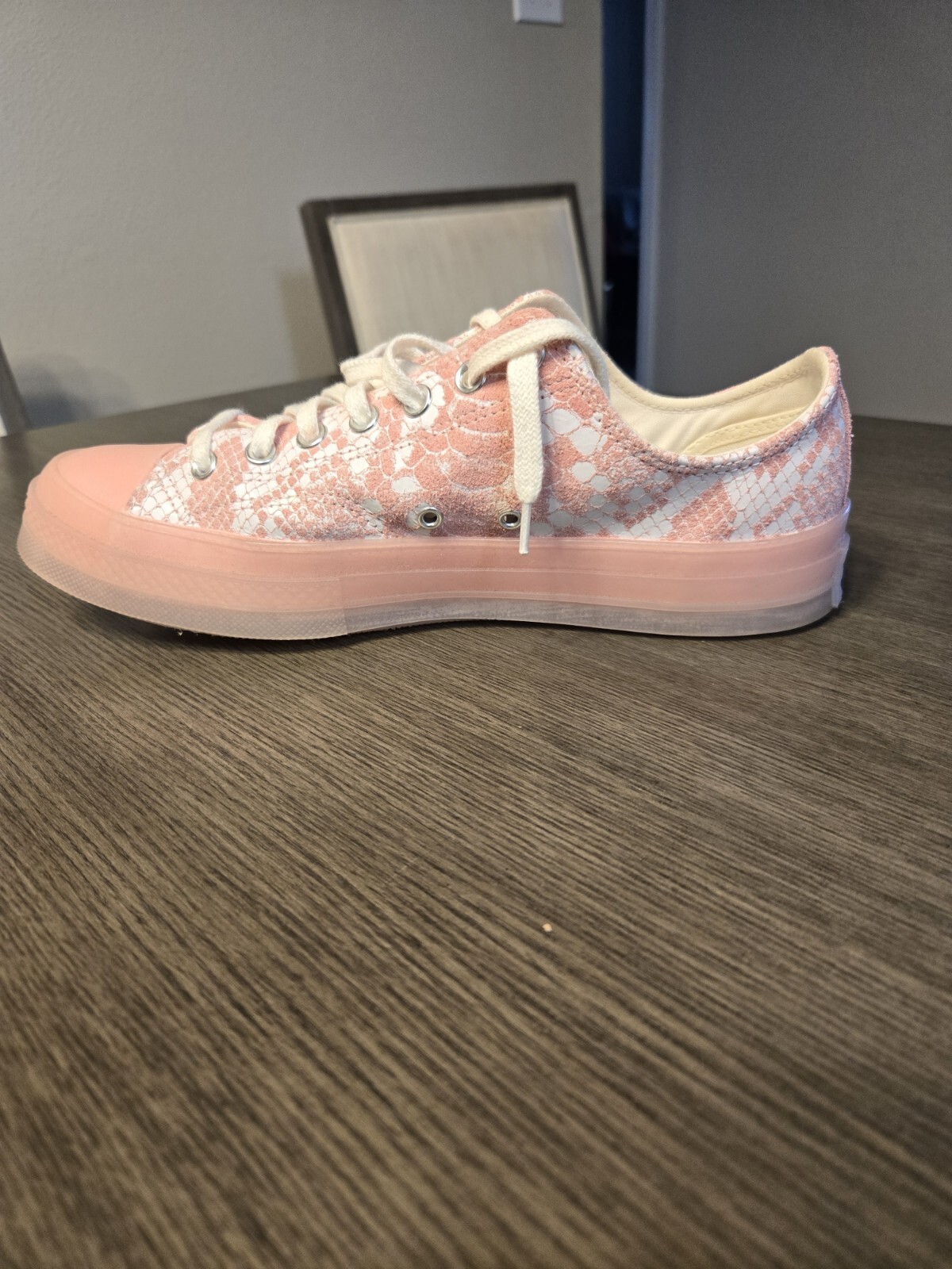 Converse Golf Wang Pink Python Snakeskin Sneakers… - image 3