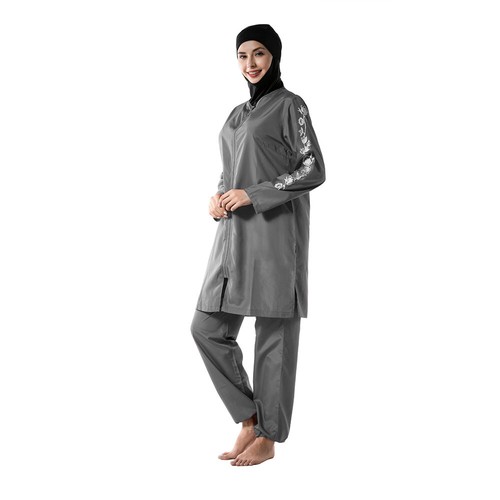 3pcs Modest Muslim Women Swimwear Hijab Full Cover Swimsuit Burkini Beachwear - Picture 72 of 75