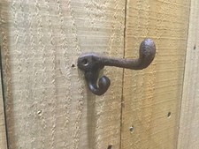 Cast Iron Rustic Coat Hooks, rust Colored Set Of 6 180-0054 