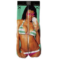 Odd Sox Men's Dime Piece Socks Multi-color Girl Ice Cream on sale Odd Sox Men's Dime Piece Socks Multi-color Girl Ice Cream on sale