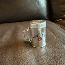 Jim Beam salt shaker pepper whiskey stainless...