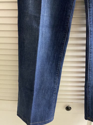 Levi's 512 Boot Cut Perfectly Slimming Denim Size 12M Dark Wash Mid Rise Jeans - Picture 3 of 18