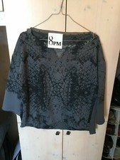 8PM GREY PRINT ANIMALIER SWEATSHIRT POCKETS NWT ORIGINAL XXS