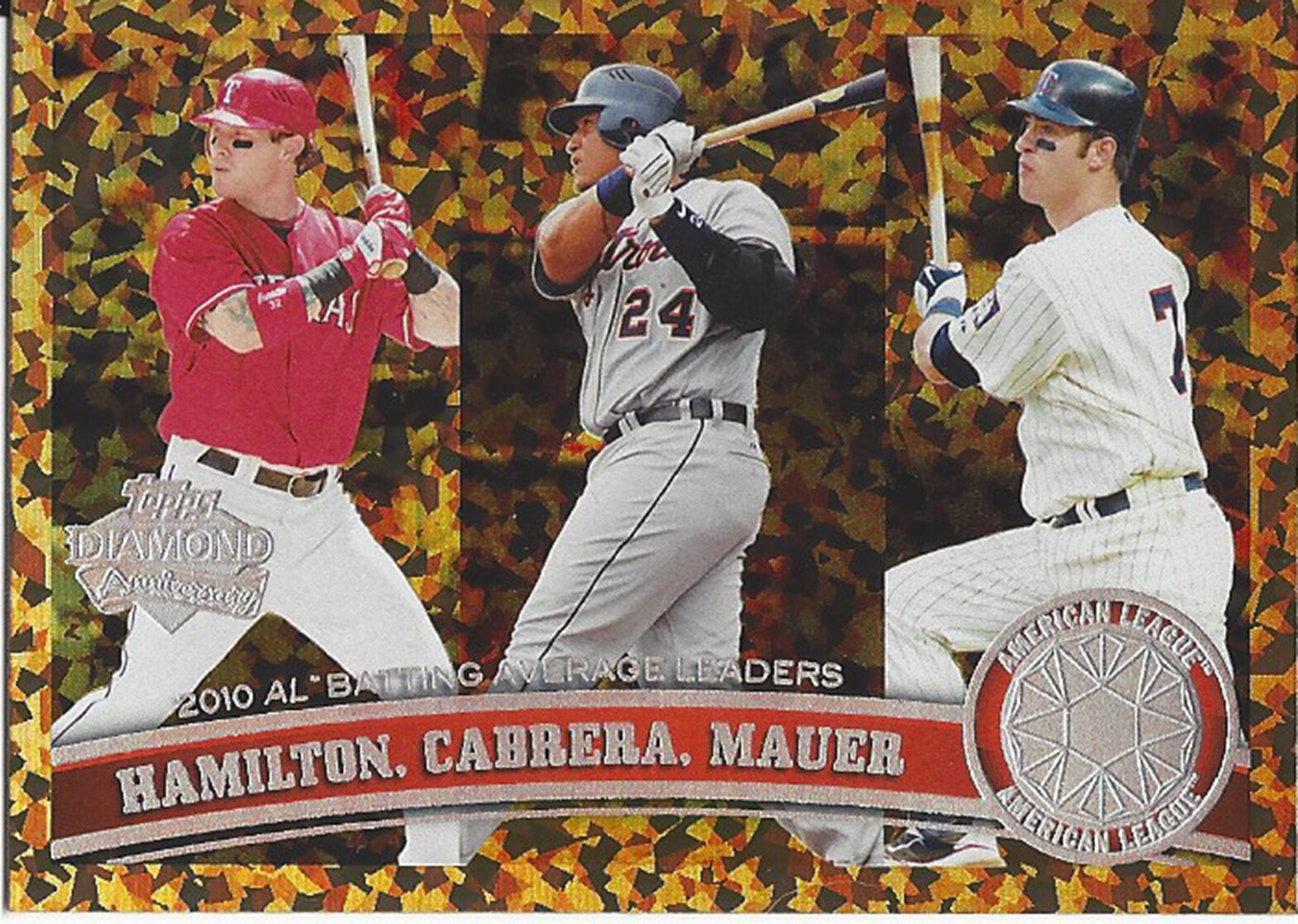 2011 Topps Diamond Anniversary Cognac 2010 AL Batting Average Leaders 109 eBay