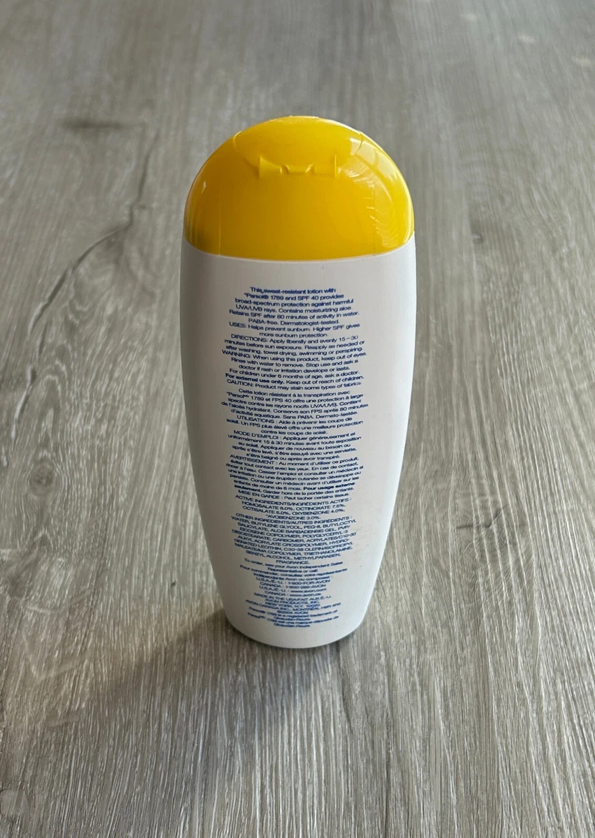 NOS VTG Avon SUN Sunscreen Lotion SPF/FPS 40 6.7 fl oz Exp 2009/06